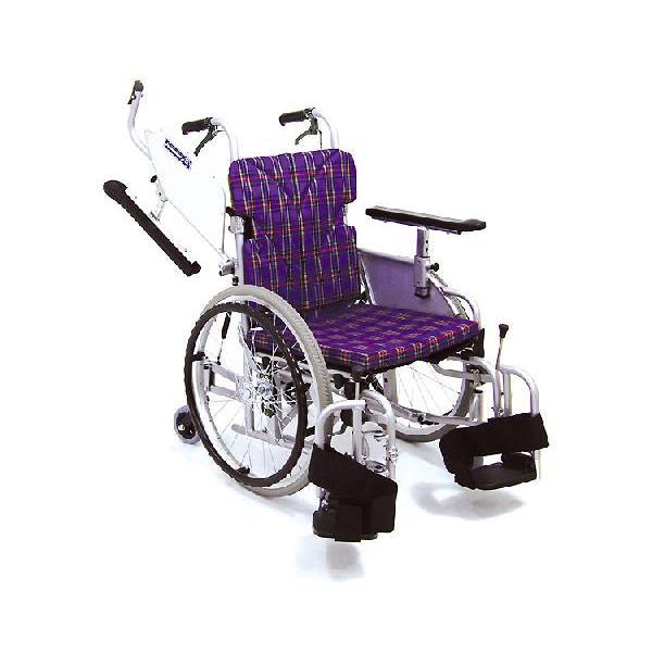 自走式車いす 6輪車 こまわりくん低床タイプ KAK18-40B-LO（介助 