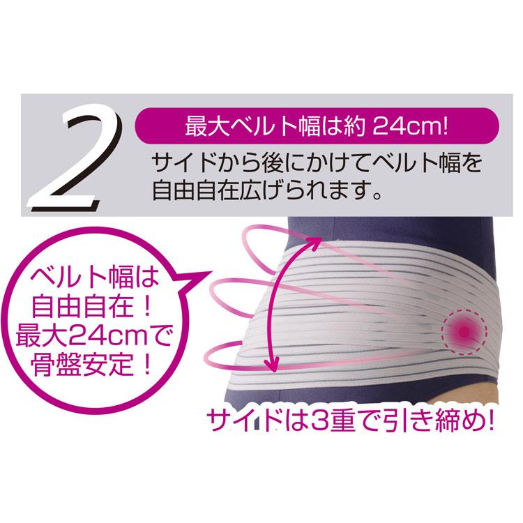 あややん　骨盤ベルトL・LLと3L 骨盤ベルト レディース骨盤3 M〜L LL〜3L セルヴァン │ 骨盤矯正