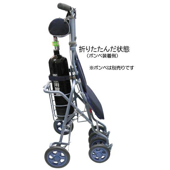 よっち島製作所　サニーウォーカー　酸素ボンベ用　シルバーカー 島製作所 シルバーカー 軽量 サニー酸素ボンベカー（サニーウォーカー