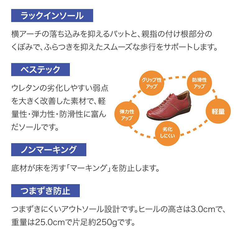 介護シューズ 軽量 らくらく M001 紳士用 両足販売 ムーンスター │ 介護 靴 リハビリシューズ 室外用 屋外用 メンズ 男性用 ワイド設計 やわらか設定_3