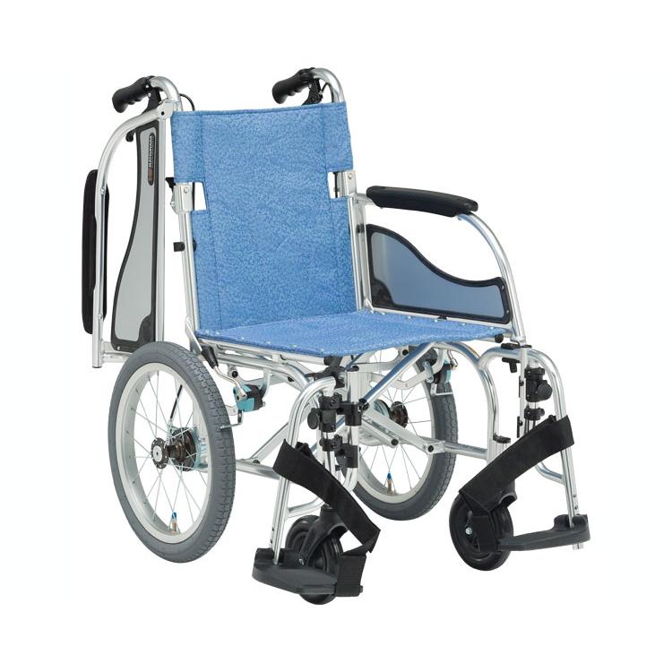 松永製作所 軽量車いす エアリアル 多機能 介助用 MW-SL41B 座幅