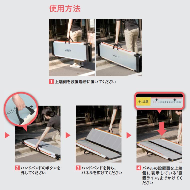 スロープ 車椅子用 ケアスロープ 幅70cm×長さ65cm CS65 ケア