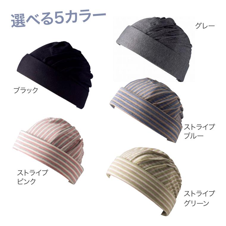 ストライプデザインの介護用帽子　頭部保護　abonet 保護帽 アボネット（abonet） ホームピンタックN（インナー付） 2028