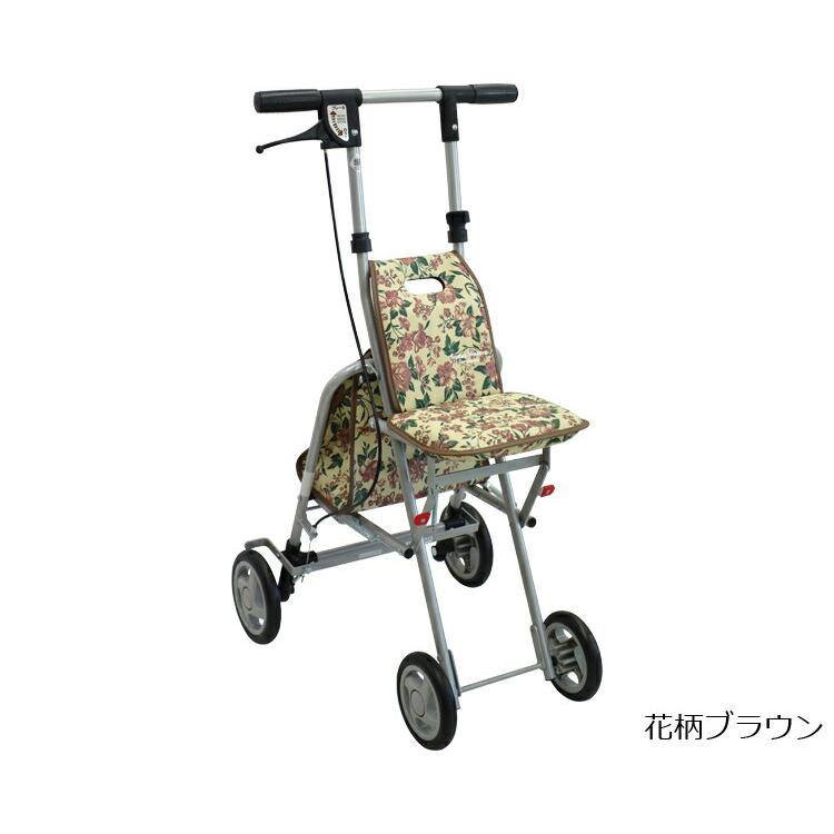 Sunny Walker シルバーカー ローズ柄 シルバーカー 軽量 コンパクト タイプ サニーウォーカー AS-III（AS3