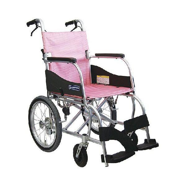 軽量モデル アルミ標準型介助用車いす ふわりす KF16-40SB カワムラ  