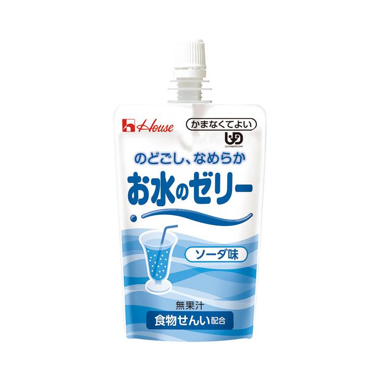 水分補給食 介護食 ゼリー飲料 高齢者 お水のゼリー ソーダ味 120g