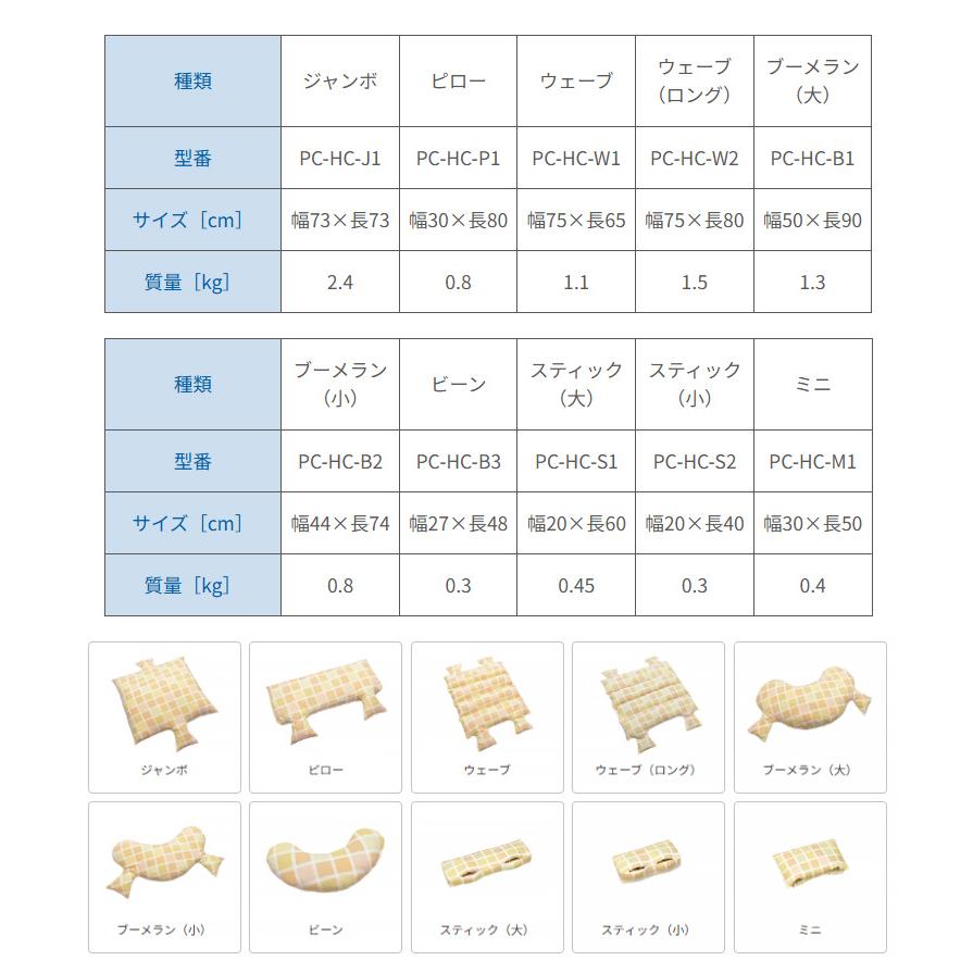 体位変換クッション ウェルピーHC PC-HC-W2 ウェーブ（ロング） タイカ │ 介護クッション 体位変換 体位保持クッション 介護用品 床ズレ 介護用品の画像