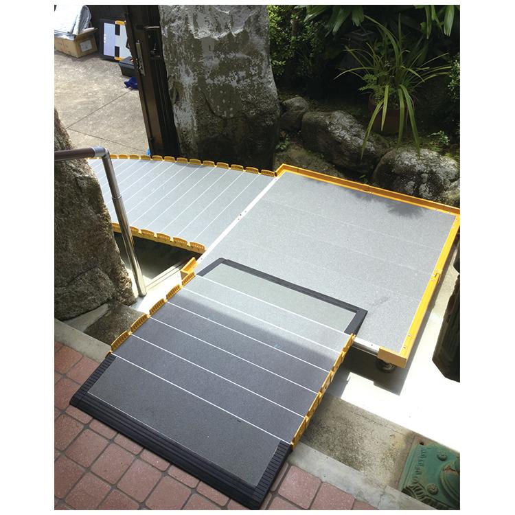 車いす用スロープ 段ない・ス 踊り場分割タイプ 長さ200cm 628