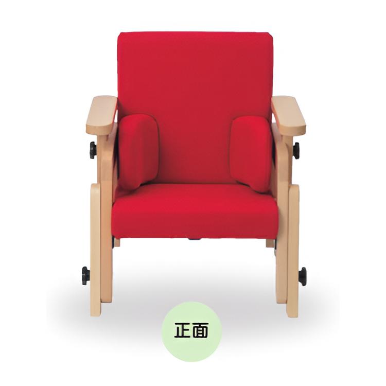 バンビーナチェア　赤色 姿勢保持 子ども用いす バンビーナチェア | タカノハートワークス