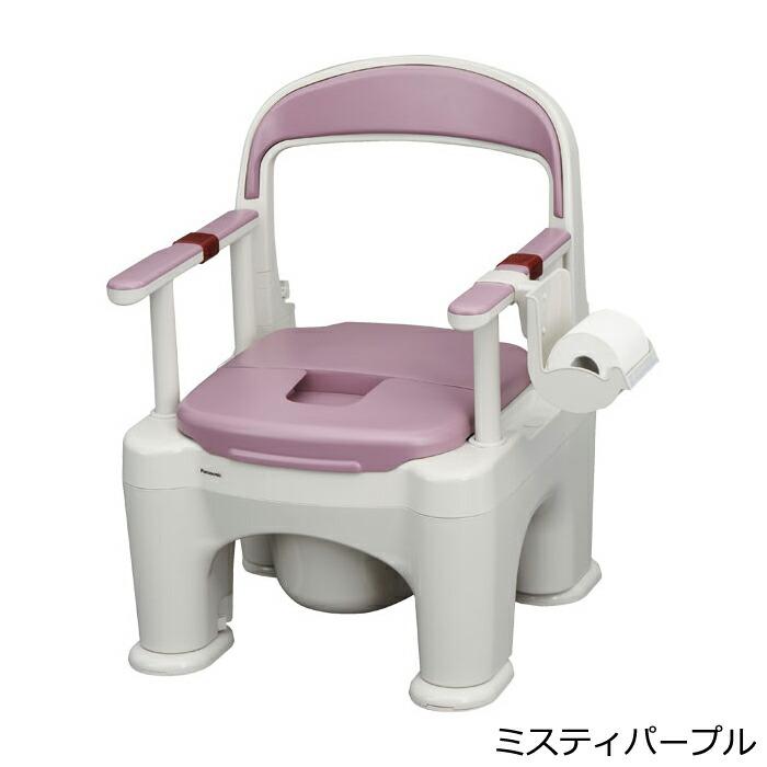 ポータブルトイレ 座楽 ラフィーネ 長穴ソフト便座 PN-L30207V Panasonic（パナソニック） ポータブルトイレ 樹脂製 座楽 ラフィーネ