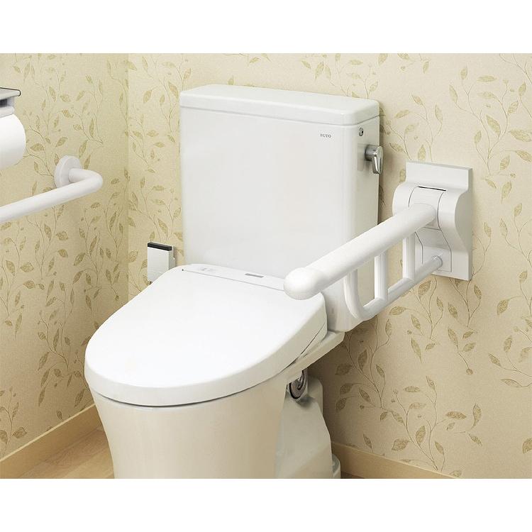 展示品 TOTO ステンレス製 はね上げ手すり TS138H8R トイレ手摺り TOTO はね上げ手すり 80cmサイズ （長さ80×23.7cm）TOTO │ トイレ用