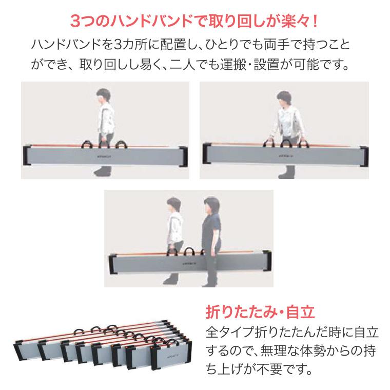 スロープ 車椅子用 ケアスロープ 幅70cm×長さ285cm CS285C ケア