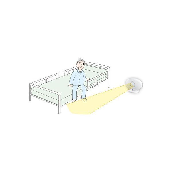 徘徊お知らせ感知くん（パッシブセンサ4周波） 卓上型受信機セット HCS-106（T） 竹中エンジニアリング │ 徘徊 お知らせ ワイヤレス 簡単設置 ベッド アラーム_1