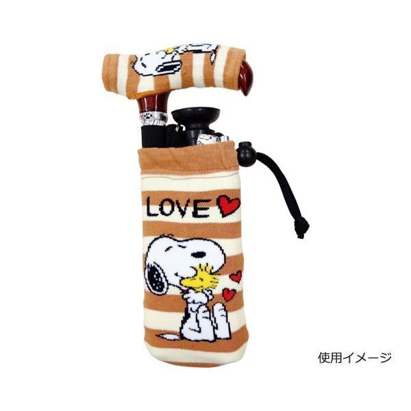 ステッキオプション 杖入れ ステッキなつえぶくろ スヌーピー