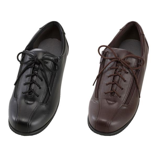 リハビリシューズGM603 紳士用 足囲3E マリアンヌ製靴 28cm 黒 左右セット