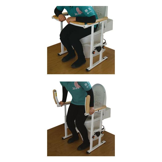トイレ用手すり 手摺り 介護 FR手すり 微笑の福寿草 627-050 （幅62〜72×奥行56×高さ56〜71cm）シコク │ 手すり トイレ用 立ち上がり 転倒防止 介護用品_1