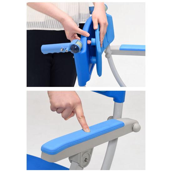 シャワーキャリー 入浴用 車椅子 高齢者 介護用品 シャトレチェアC 4輪