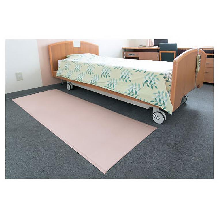 転倒防止 安心クッションマット 幅90×長さ180×厚さ1.5cm MR-070-148-6 テラモト │ ベッド マット 玄関 脱衣所  転倒対策 ズレ防止 ずれない すべらないの画像