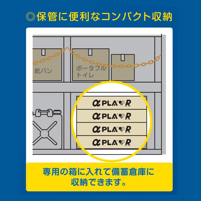 災害備蓄用高機能マットレス アルファプラR 担架なしタイプ PLAR-01 幅70×奥行180×厚さ8cm タイカ │ 防災グッズ 災害用品 防災用品 災害対策 備品 避難所の画像