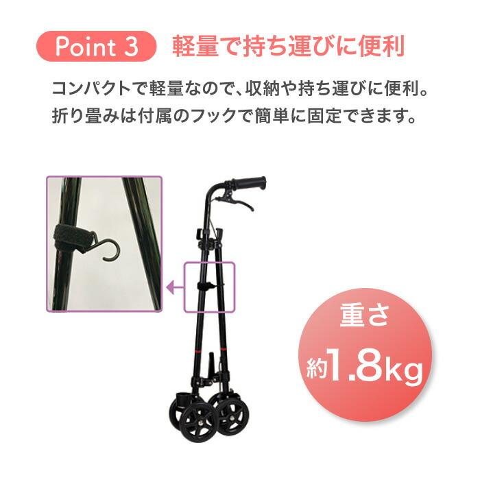 ハンドレールステッキ2 ブーケ WB5134 フジホーム │ つえ 杖