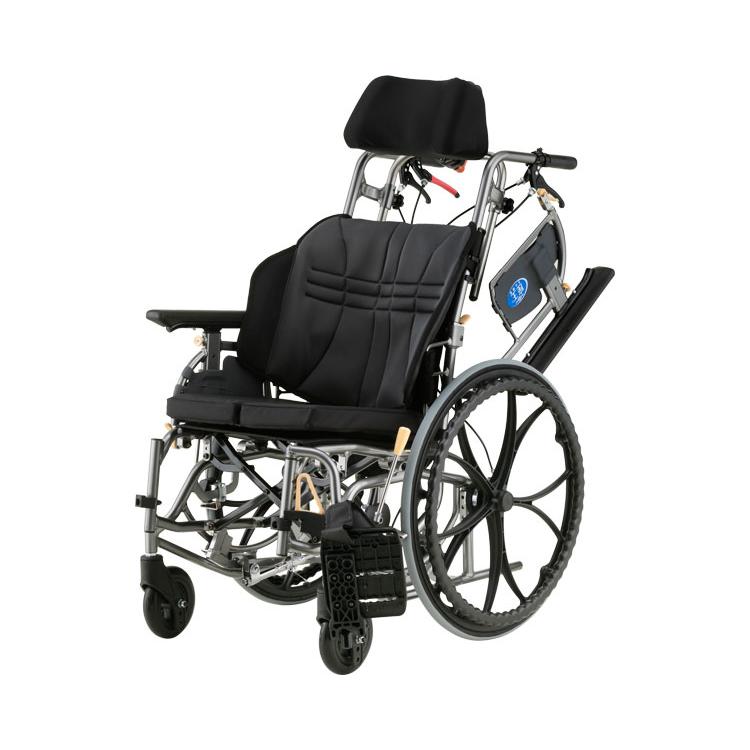 日進医療器 車椅子 座王X 自走用 座幅40cm ガンメタ NA-XF7 │ 車いす