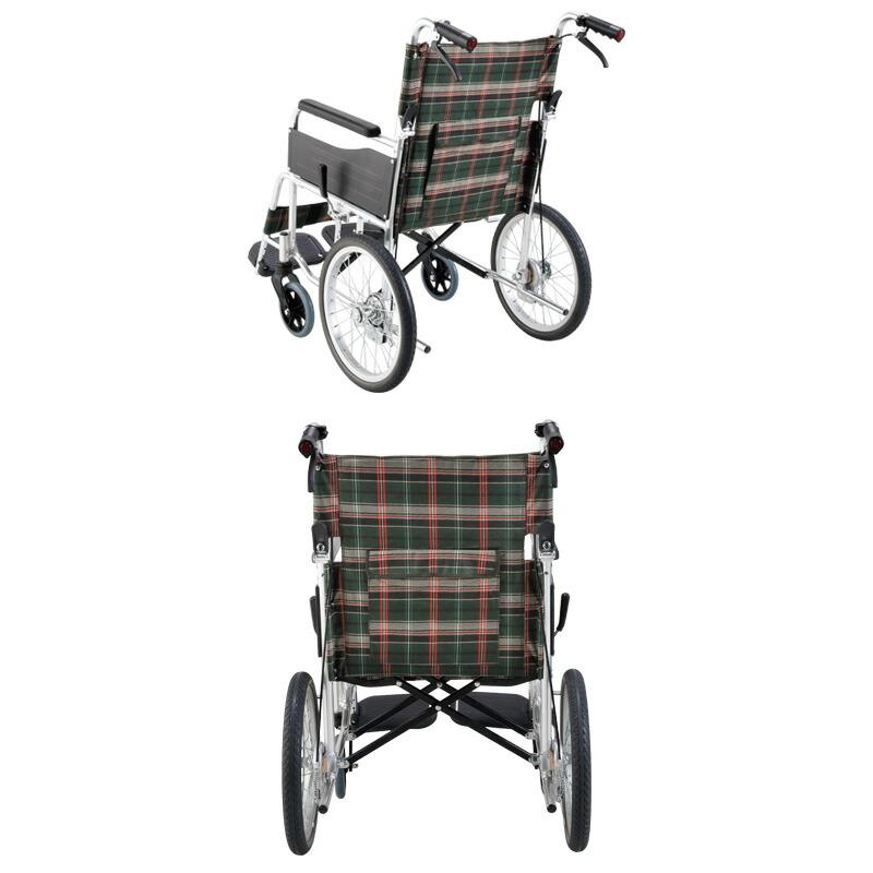マキテック 車椅子 介助用 折りたたみ アルミ介助用車いす セレクト