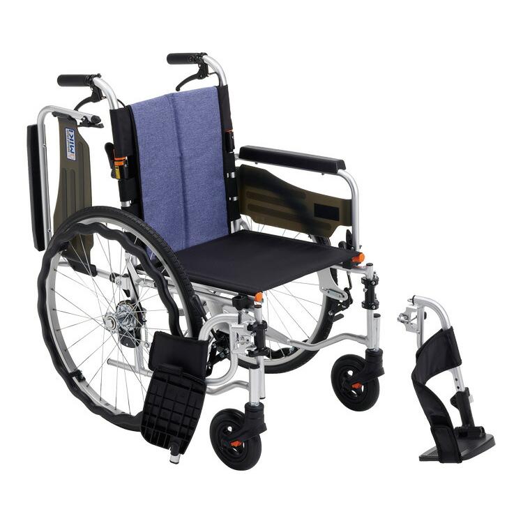 車椅子 アルミ自走車いすサニタリー車いす ジターン JTN-3 ミキ │ 車イス くるまいす 自走式 自走用 自走型 高齢者 介護用品 ひじ掛け跳ね上げ ノーパンク_1
