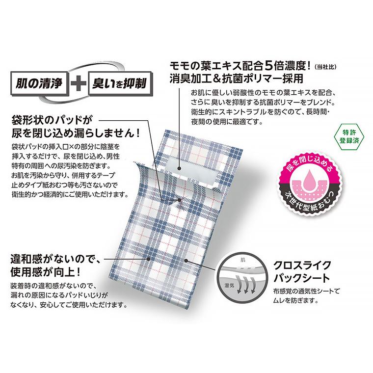 大人用紙おむつ フリーネPro 男性用ポケットパッド 45枚×4袋 DTS-181 第一衛材 │ 尿とりパッド 尿取りパッド 大人用おむつ 紙オムツ 長時間夜用 弱酸性 メンズ_3