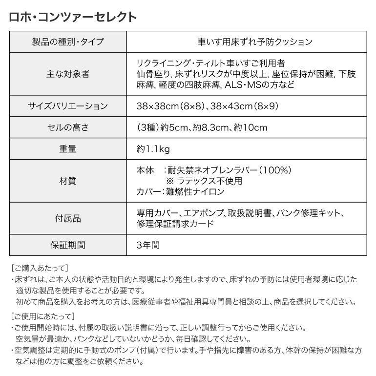 Permobil ロホクッション 車椅子用 クッション 床ずれ予防 ロホ・コン