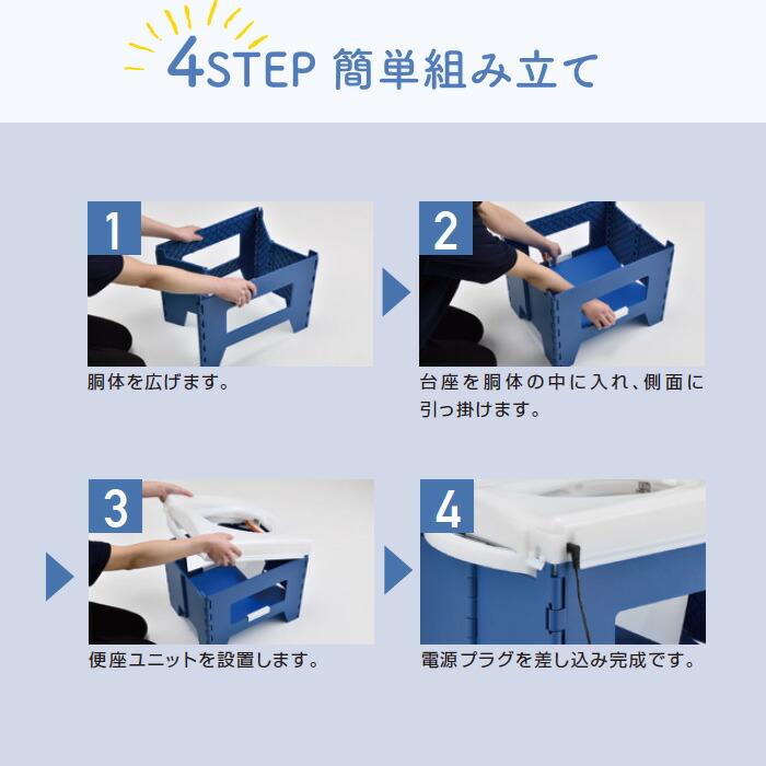 ラップポン トイレ 自動ラップ PF-1 簡易トイレ PF1SE002JH 日本セイフ