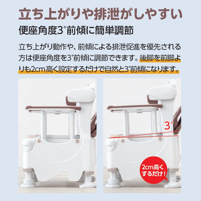 アロン化成 安寿 ポータブルトイレ FX-30 らくゾウくん 暖房便座・快適