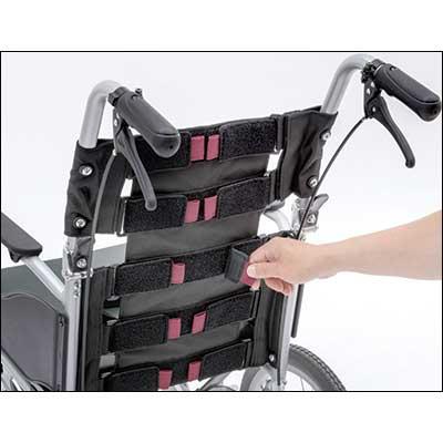 車椅子 アルミ製自走式車椅子 BACKS（バックス） BK22-40SB ノーパンクタイヤ カワムラサイクル │ 自走用 車いす 車イス くるまいす 22インチ 介護用品 高齢者_1