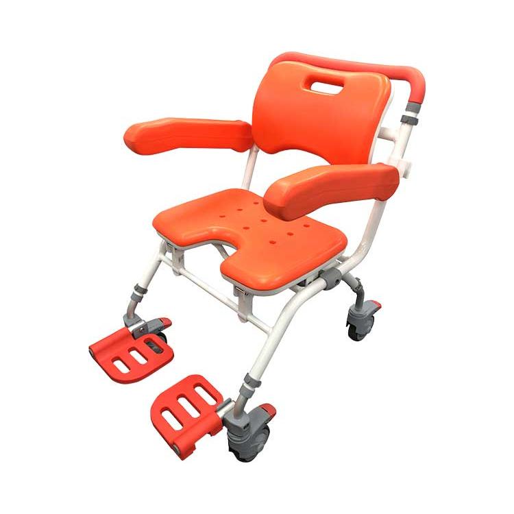 シャワーチェアー 入浴用車椅子 移動もできるシャワーチェア ウーゴ君