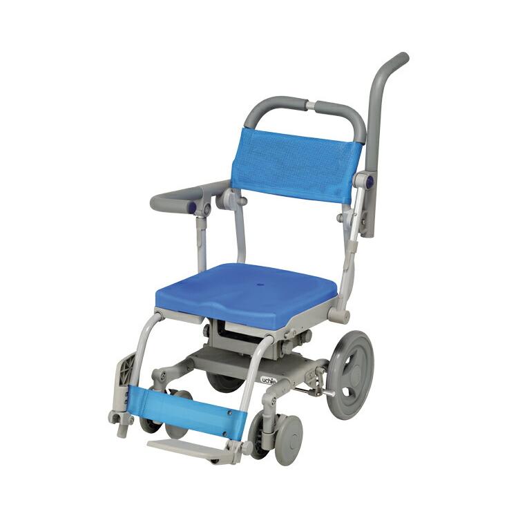 【未使用】ウチヱ シャワースカールＤ メッシュ ＳＷ6300SAL 入浴用車椅子 未使用】ウチヱ シャワースカールD メッシュ SW6300SAL 入浴用車椅子