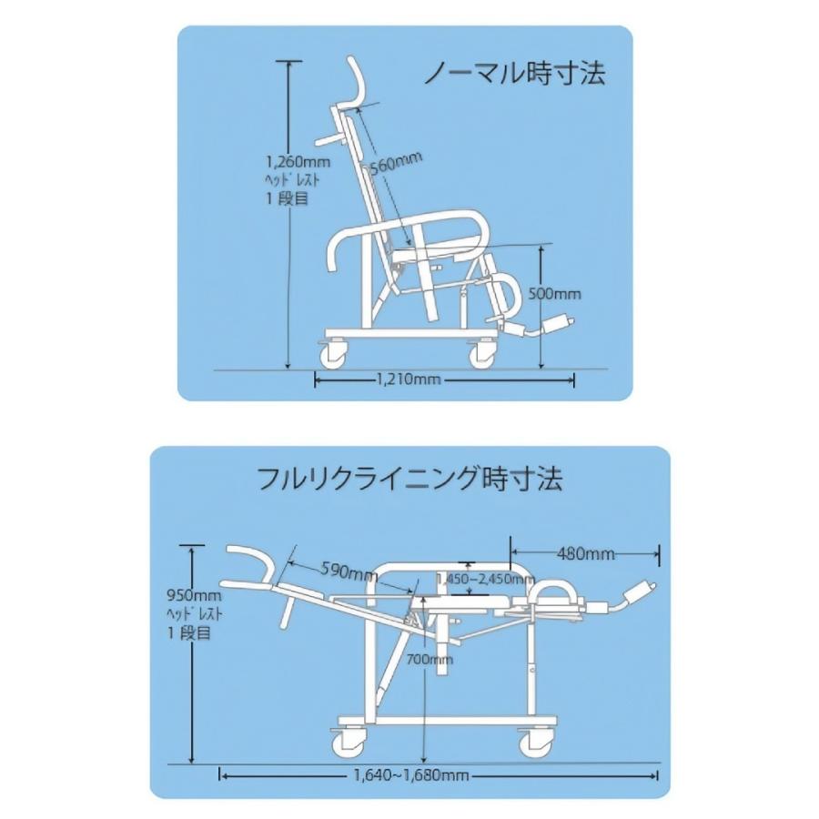 入浴用車椅子 シャワーキャリー AL-IX No.5670 睦三 | 風呂 椅子 浴用