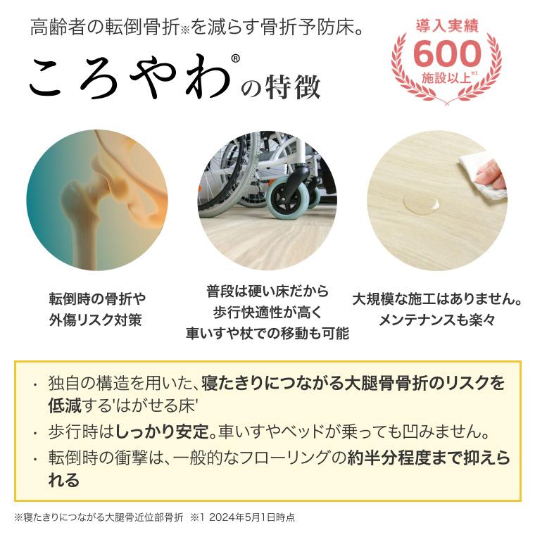 衝撃吸収 マット ころやわマット M （幅150×長さ90×厚さ1.2cm） CM-12-150×90 Magic Shields │ ベッドサイド マット 介護 薄型マット 高齢者 転倒 衝撃吸収の画像