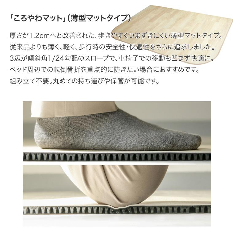 衝撃吸収 マット ころやわマット M （幅150×長さ90×厚さ1.2cm） CM-12-150×90 Magic Shields │ ベッドサイド マット 介護 薄型マット 高齢者 転倒 衝撃吸収の画像