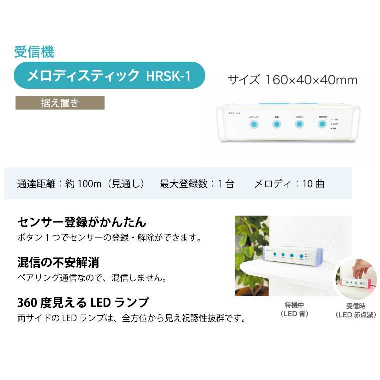 テクノスジャパン 徘徊感知器 家族コール4D・メロディ HK-4D  | 徘徊 防止 センサー 検知 お知らせ 知らせる 感知 徘徊防止 徘徊検知 在宅 介護の画像