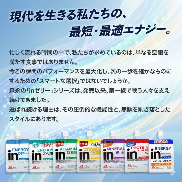森永製菓 inゼリー エネルギー ブドウ糖 ラムネ味 | 128kcal ブドウ糖