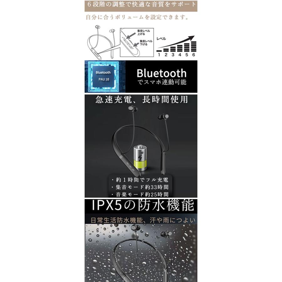 新品未使用 首掛け集音器 ワイヤレス 音の恵み MT-100N 正規品 首掛け集音器 音の恵み MT-100N シャイン | 軽量 ワイヤレス USB充電