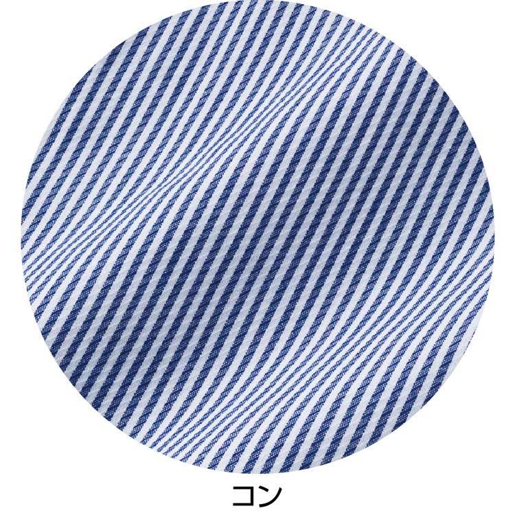 ブラウス レディース おしゃれ ストライプシャツ 春夏 ワンタッチテープブラウス M〜L LL 821660 ケアファッション │ トップス 羽織り ブラウス 長袖 女性 婦人 | ケアファッション・アクティブ | 04
