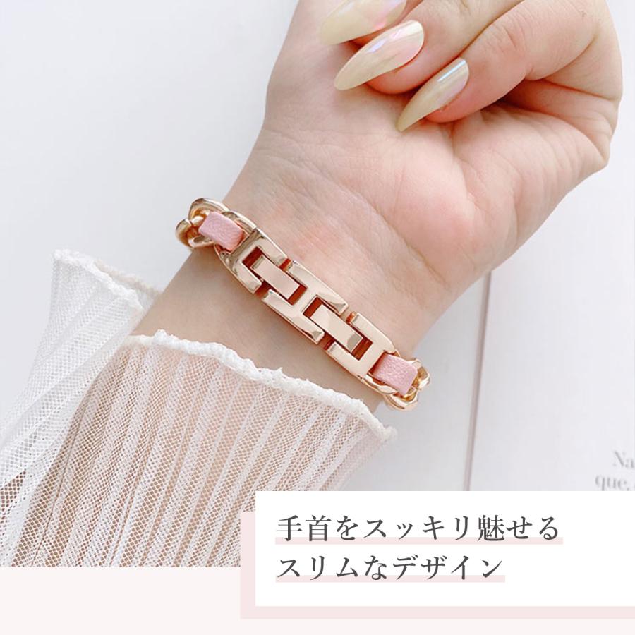 健康アクセサリー apple TF7 メタルストレッチバンド for Apple Watch 41/40/38mm L