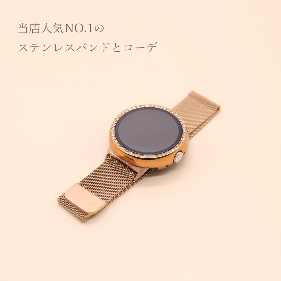 Google Pixel watch ピクセルウォッチ 全面 保護カバー カバー ケース ゴールド キラキラ 液晶 画面 保護 フィルム PC 黒 シルバー レディース 41mm｜pands-s｜09