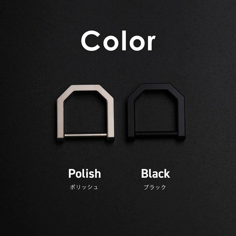 64チタン製 Dリング シャックル Mサイズ キーホルダー キーリング