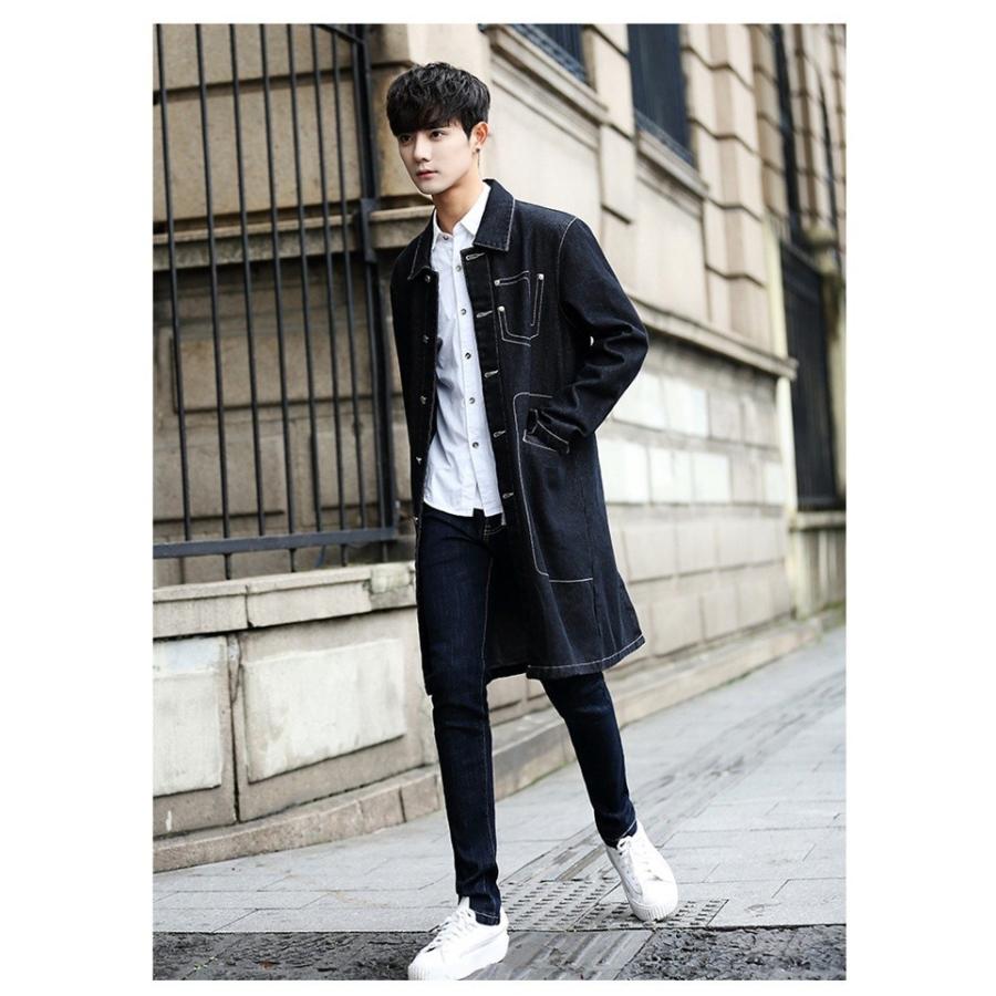 作成者 溢れんばかりの カメラ デニム ロング コート メンズ ブランド N Icl Jp