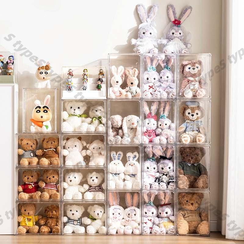 ぬい 専用【幅80.5cm×奥行36.5cm×高86cm】コレクションケース ぬいぐるみ 収納ケース ショーケース アクリル 積み重ね式 おもちゃ