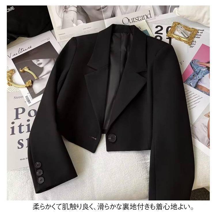 小柄向け スーツジャケット ショート丈ジャケット レディース 春