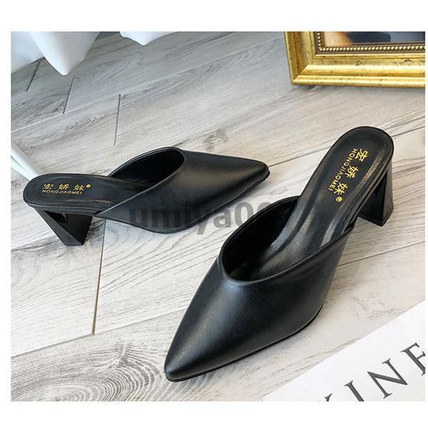 ミュール サンダル レディースシューズ ハイヒール 婦人靴 レディース