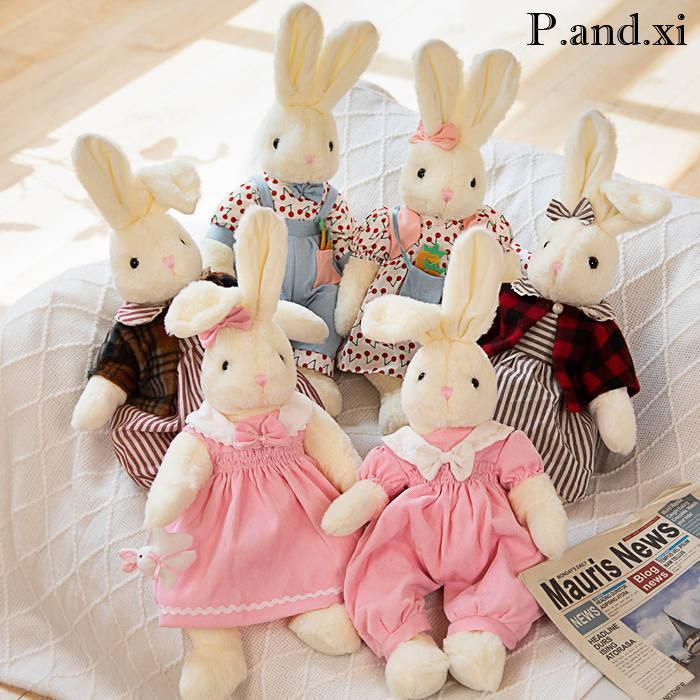 ぬいぐるみ うさぎ 服ワンピース コスチューム リボン かわいい 人気  