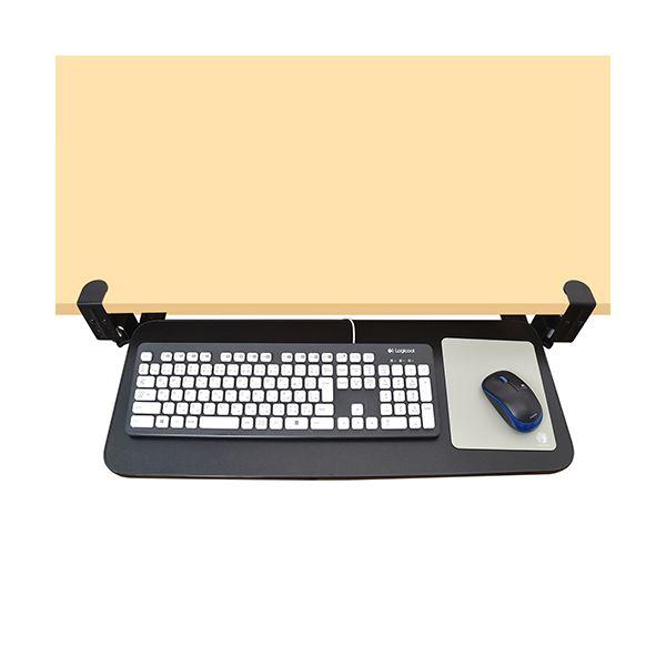 BONTEC ボンテック キーボードトレイ デスク下 引き出し式 ブラック